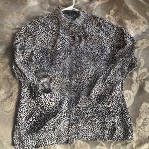 Leopard print blouse